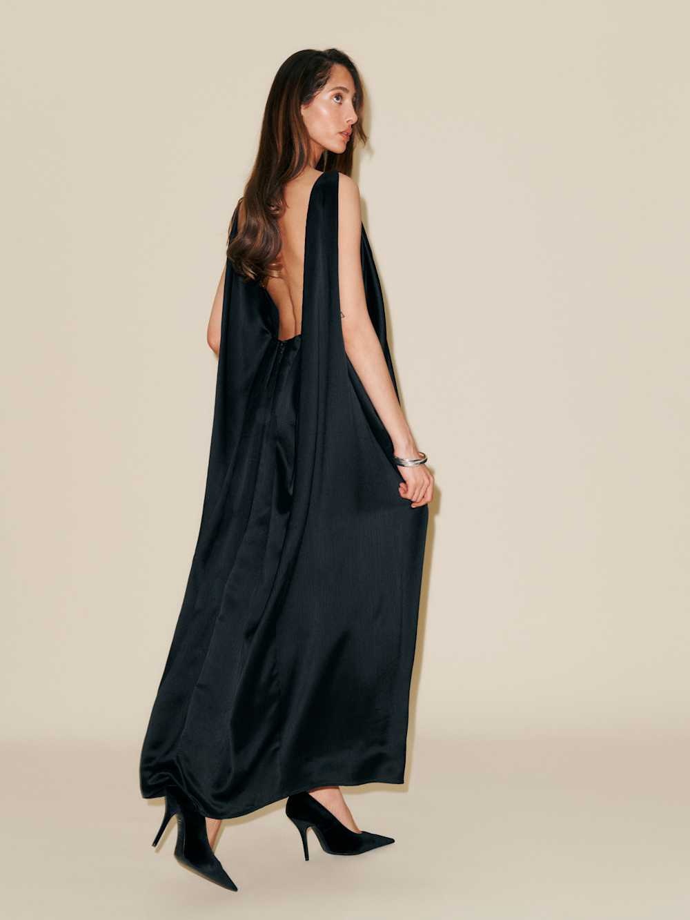 Reformation Sela Dress Black - Size 2